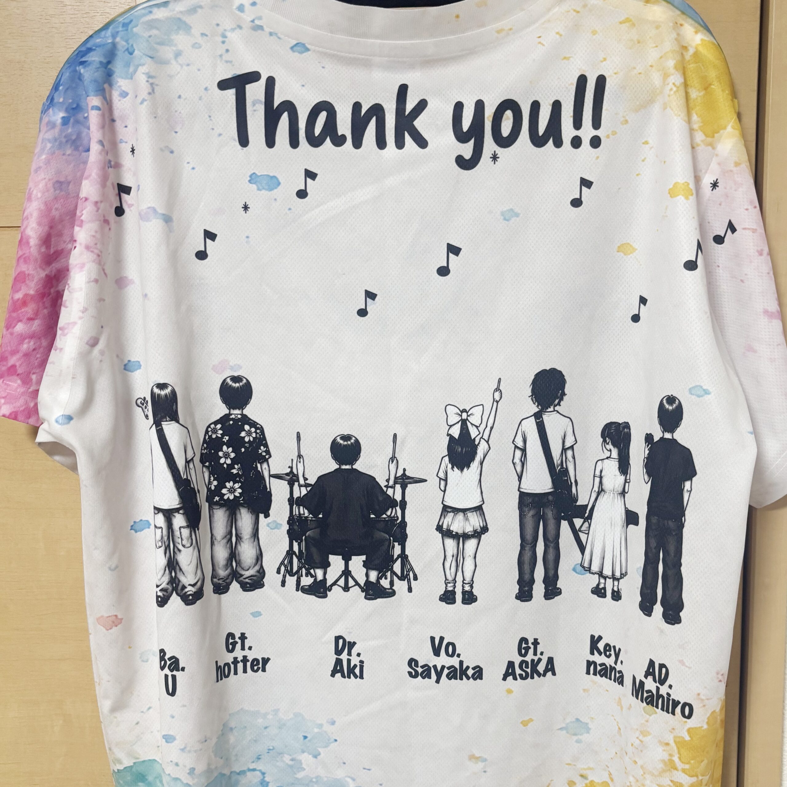 全面プリントで作ったオリジナルバンドTシャツの製作事例｜ゼンプリ